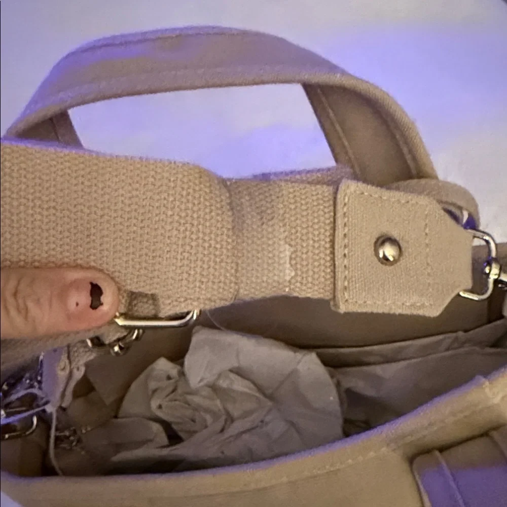 🏈🏈Madden Girl Beige Tote with Football Accents 🏈🏈 - Picture 7 of 9